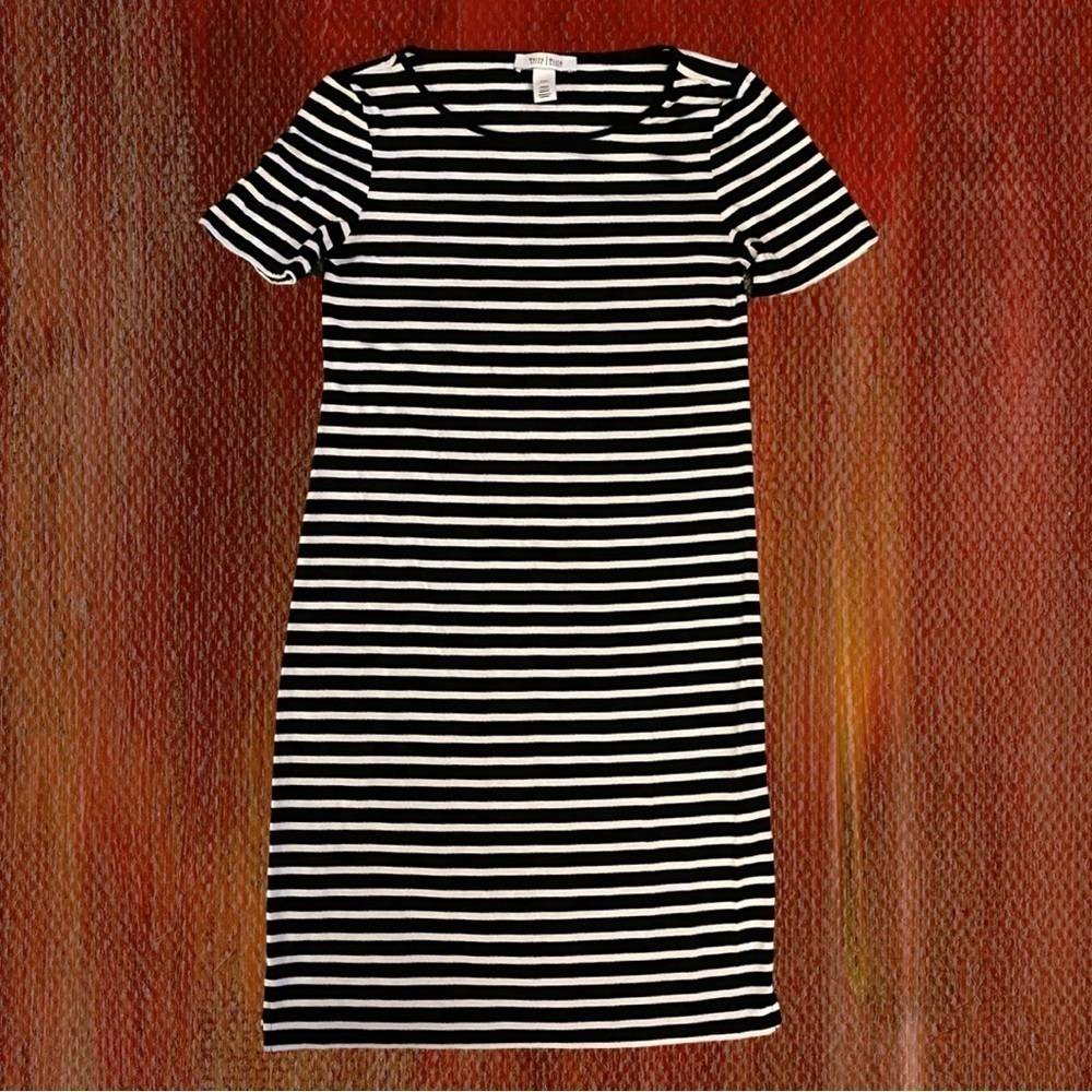 WHITE HOUSE BLACK MARKET Women’s Striped Midi Dress